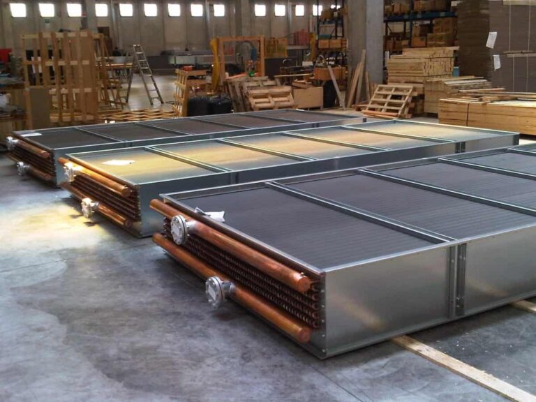 CuAl air heaters, industrial execution